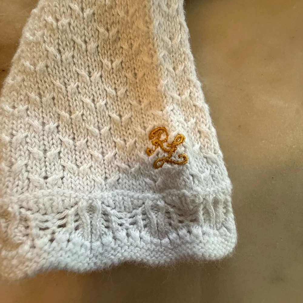 Polo by Ralph Lauren Button white cropped Cardigan size 6x - Picture 6 of 11